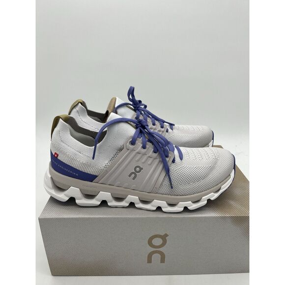 On Women's Cloudswift 3 Running Shoes White Blueberry NWB Size 11 - Picture 3 of 8